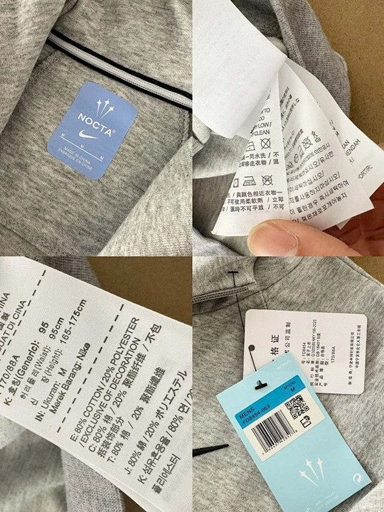 Nike NRC Tech Fleece Hoodie Gray Full-Zip Hoodie product detail 22 in Litbuy spreadsheet finds