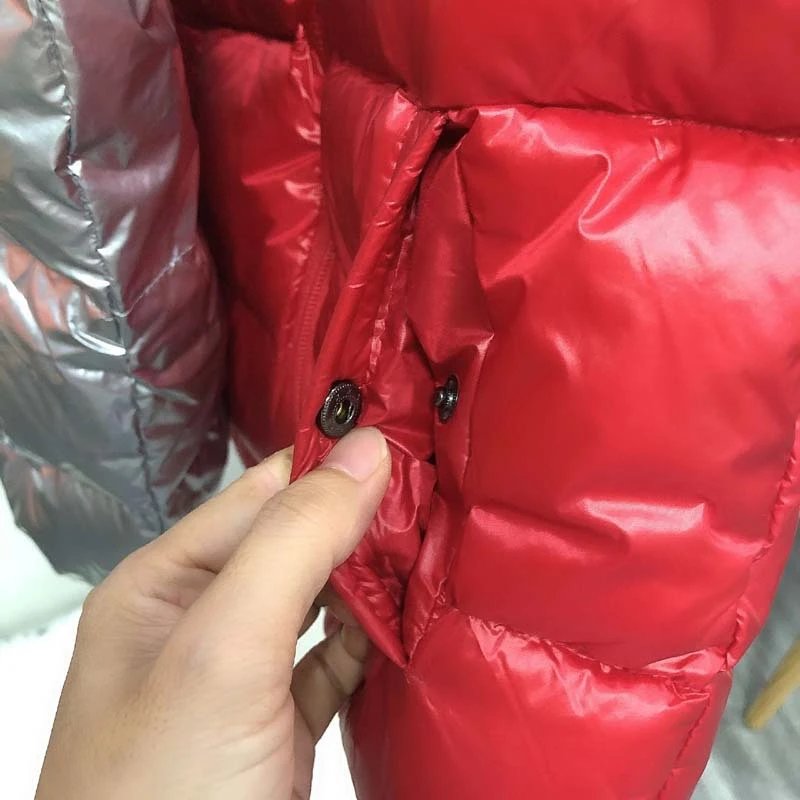 Moncler Kids Hooded Down Vest Red - 28