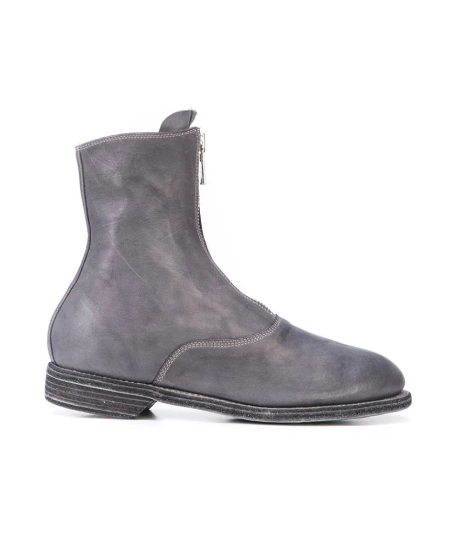 MODAMODA High-End | Guidi 210 Horsehide Classic Front-Zip Boots for Women - Gray