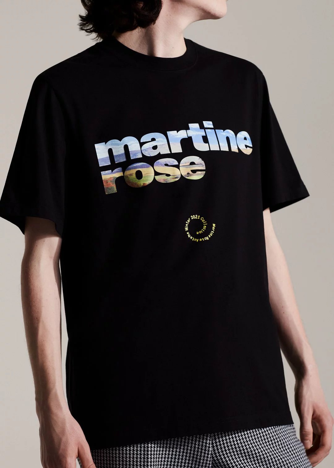 MODAMODA Couture | Martine Rose 21FW New Black Logo Letter Graphic Short-Sleeve T-Shirt