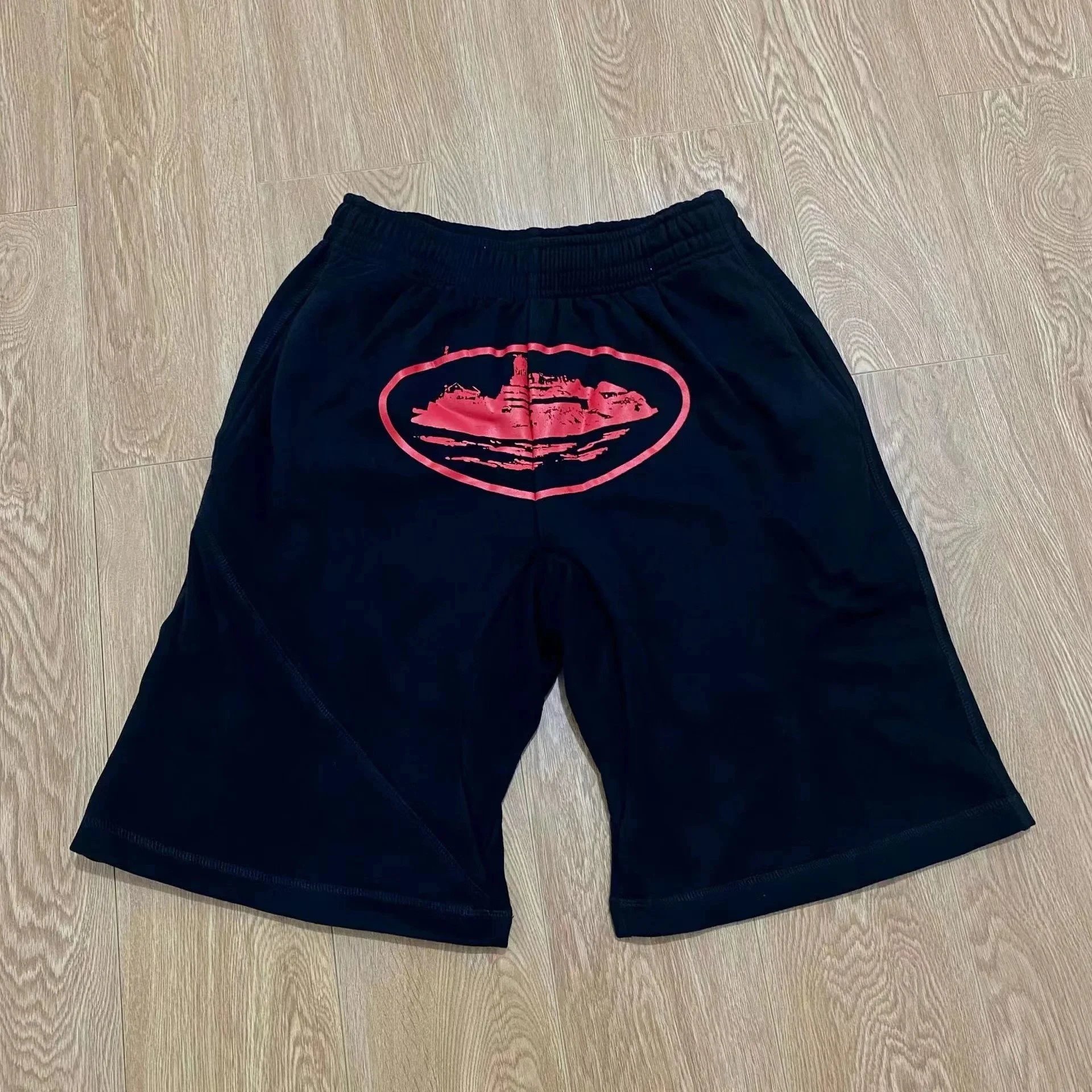 black with red base