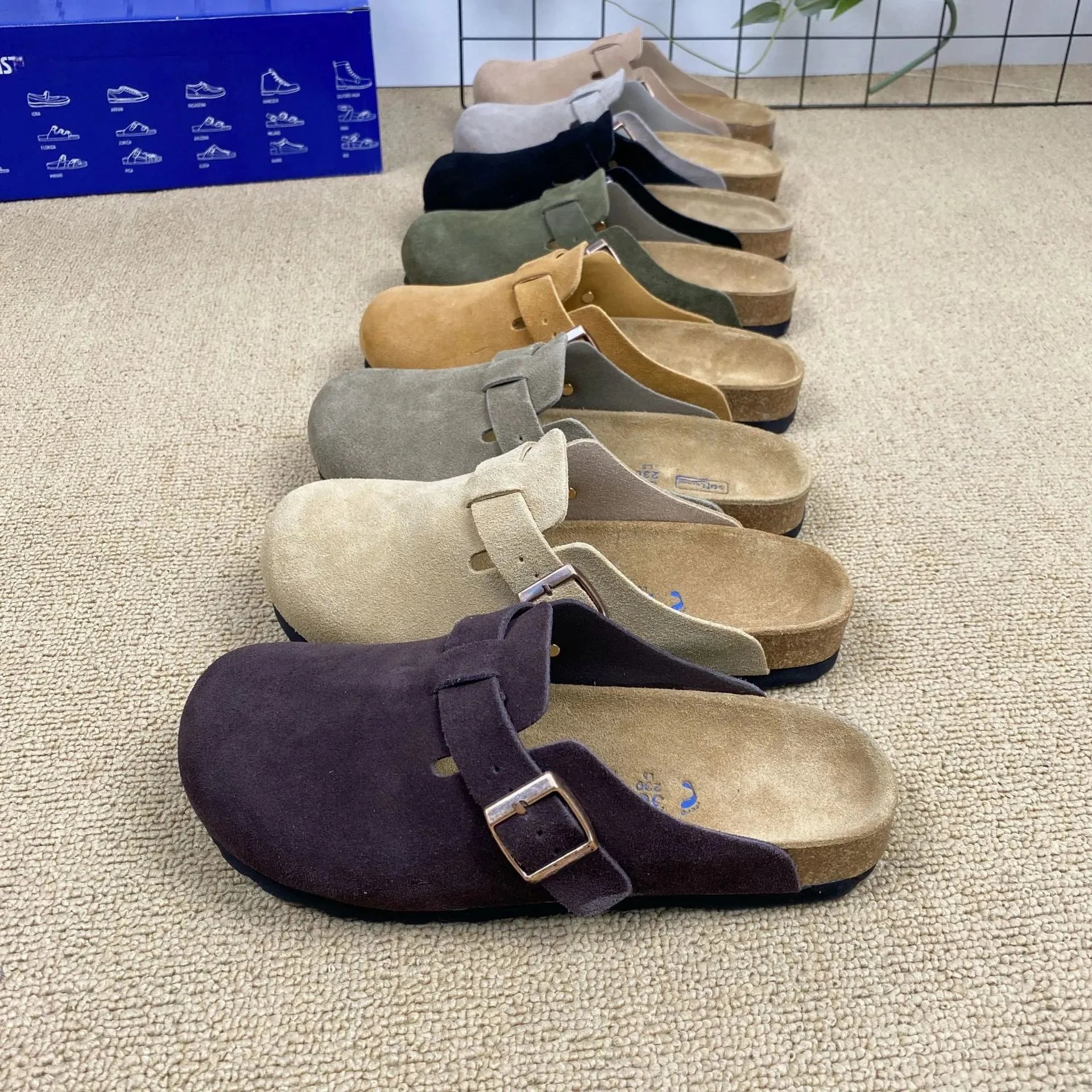Birkenstock Boston Suede Clog Mules