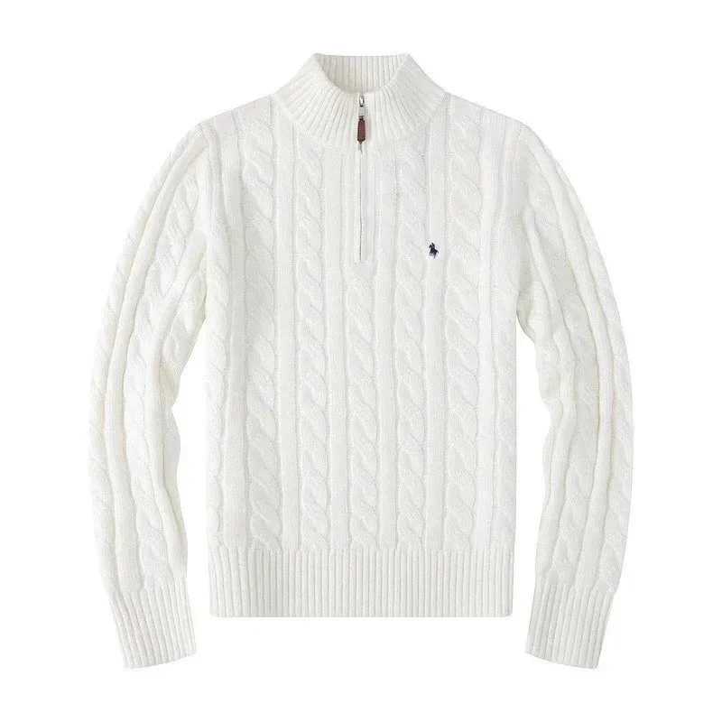 Half-zip white