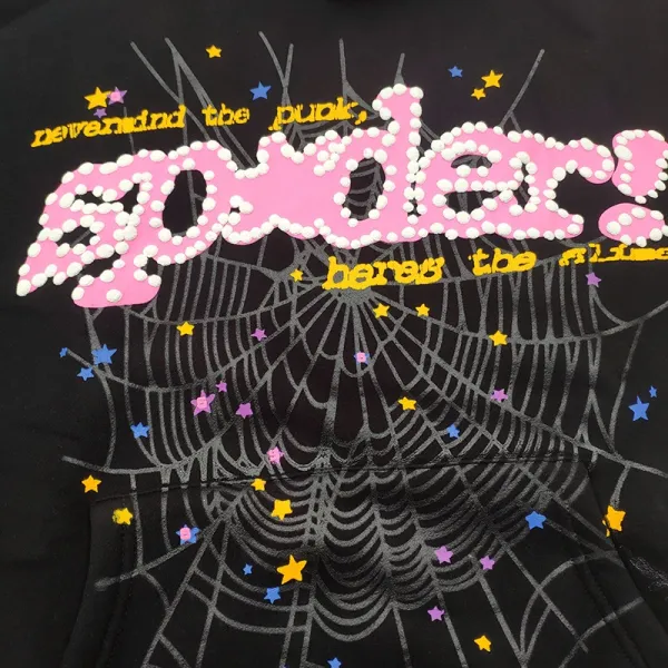 SP5DER Spider Web Hoodie Brown - 5