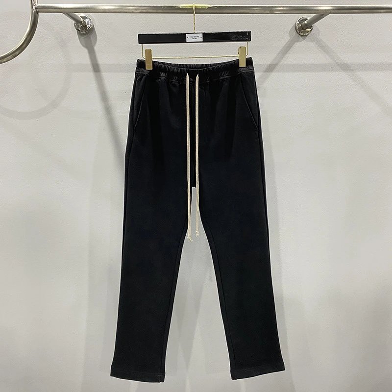 Black Drawstring Waist Sweatpants