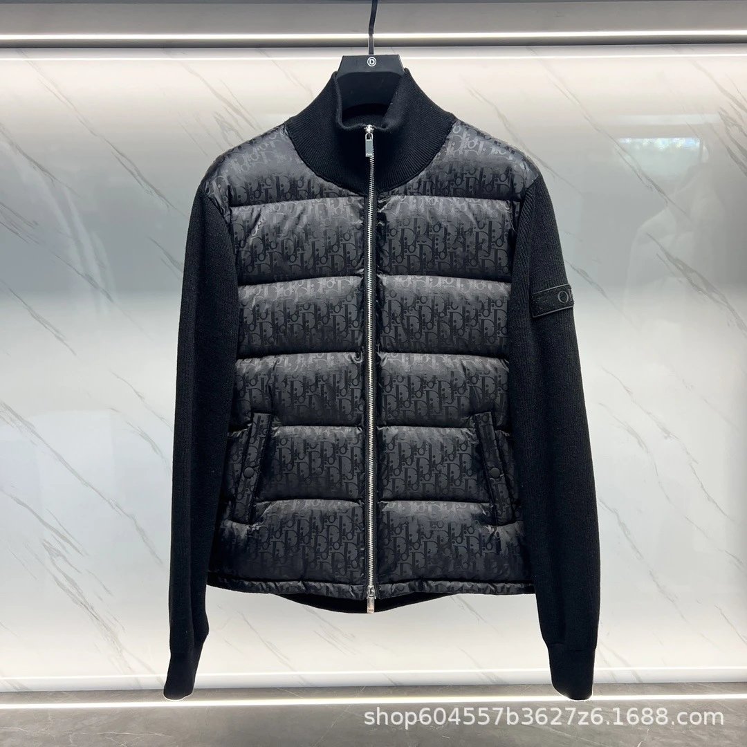 Dior Oblique Monogram Down Jacket Navy - 5
