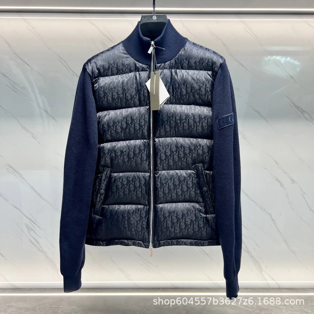 Dior Oblique Monogram Down Jacket Navy - 7