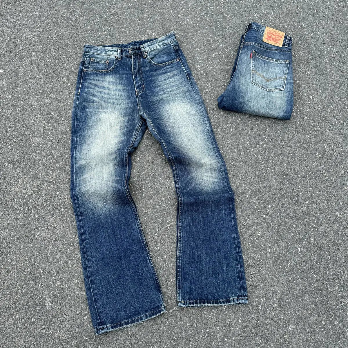 Factory Director Independently Washed 517 Bamboo Pattern Pre made Micro La Jeans Cleanfit Men's and Women's Indigo Vibe Pants