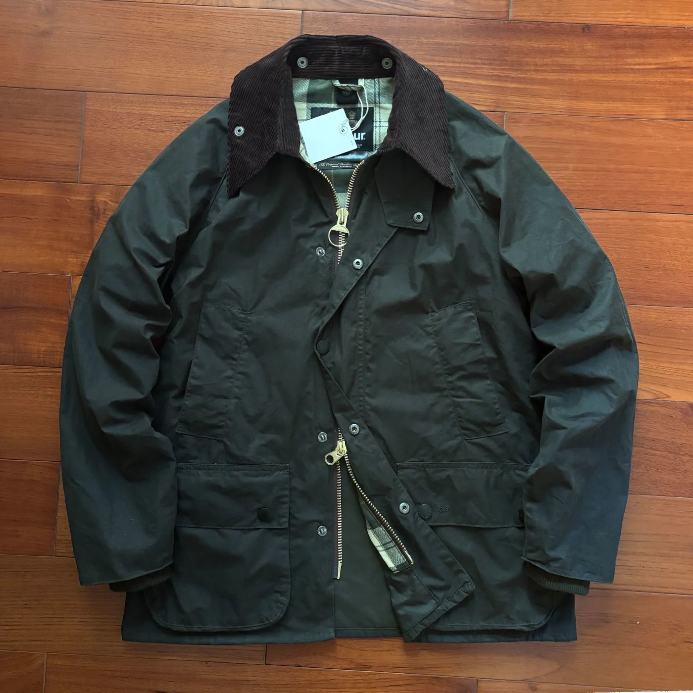 Sage Green British made Japanese version Barber windbreaker windproof and waterproof oil wax jacket jacket
