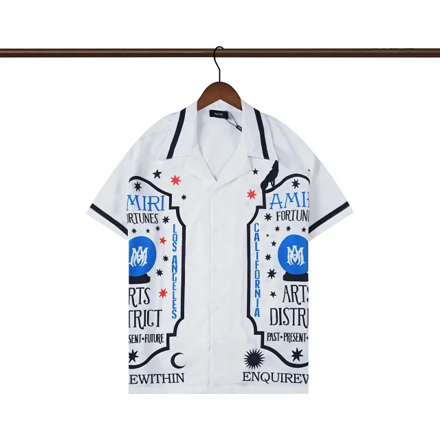 AMIRI Shirts Short-Sleeve Graphic Button-Up product detail image 14