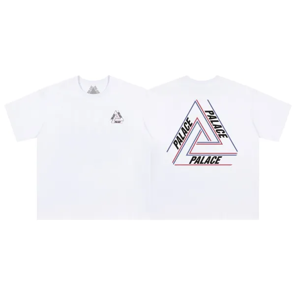 Palace Skateboards Triangle Logo White T-Shirt - 9