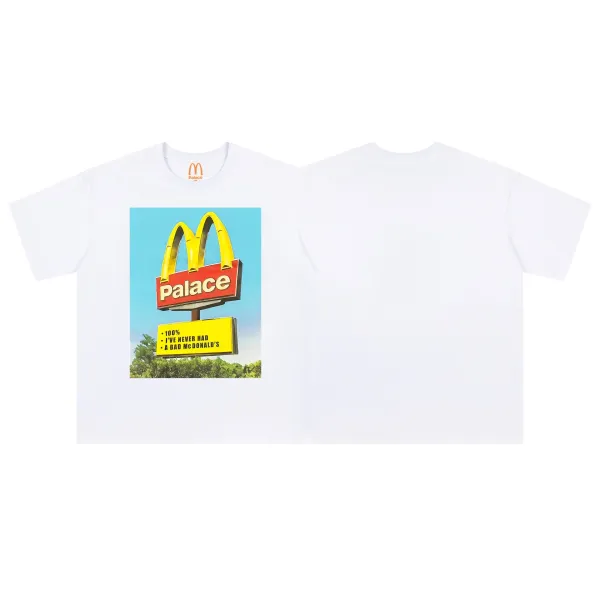 Palace Skateboards Triangle Logo White T-Shirt - 23