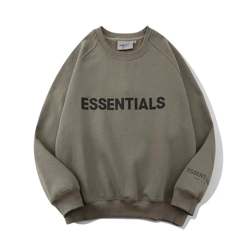 gray round neck