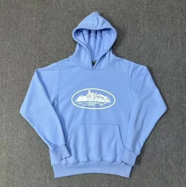 Design Yacht Logo Hoodie Light Blue - 1