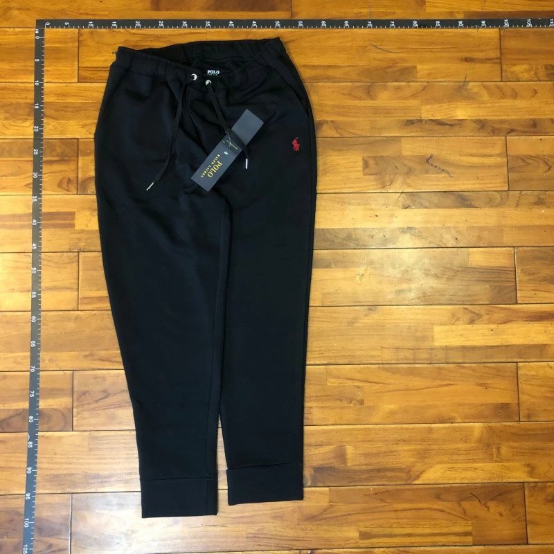 Black Pants with Red Logo and QR Code
