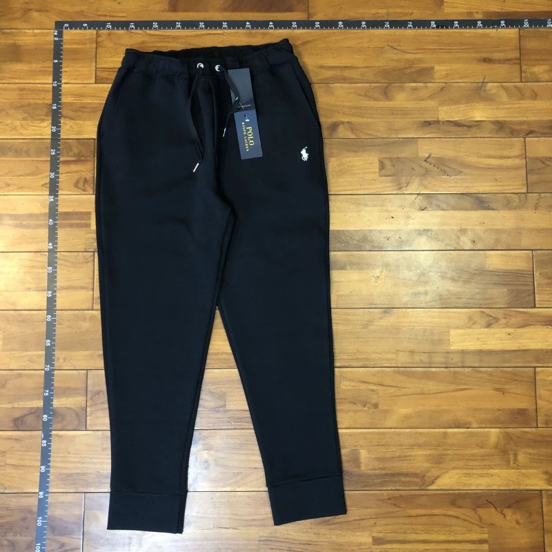 Black Pants with White Logo and QR Code