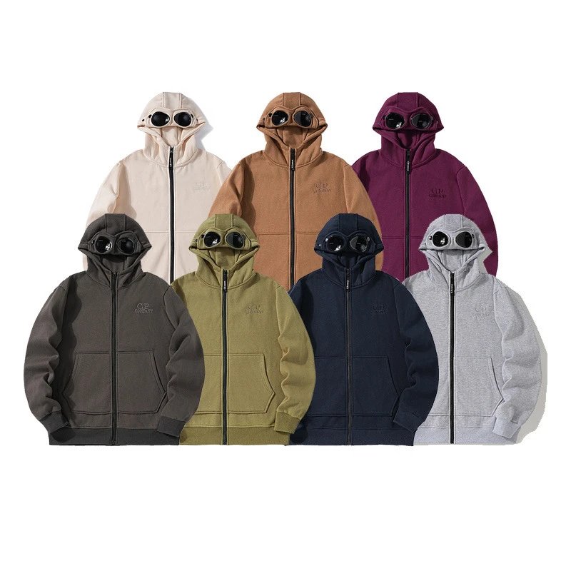 Glasses zipper hat hooded sweatshirt
