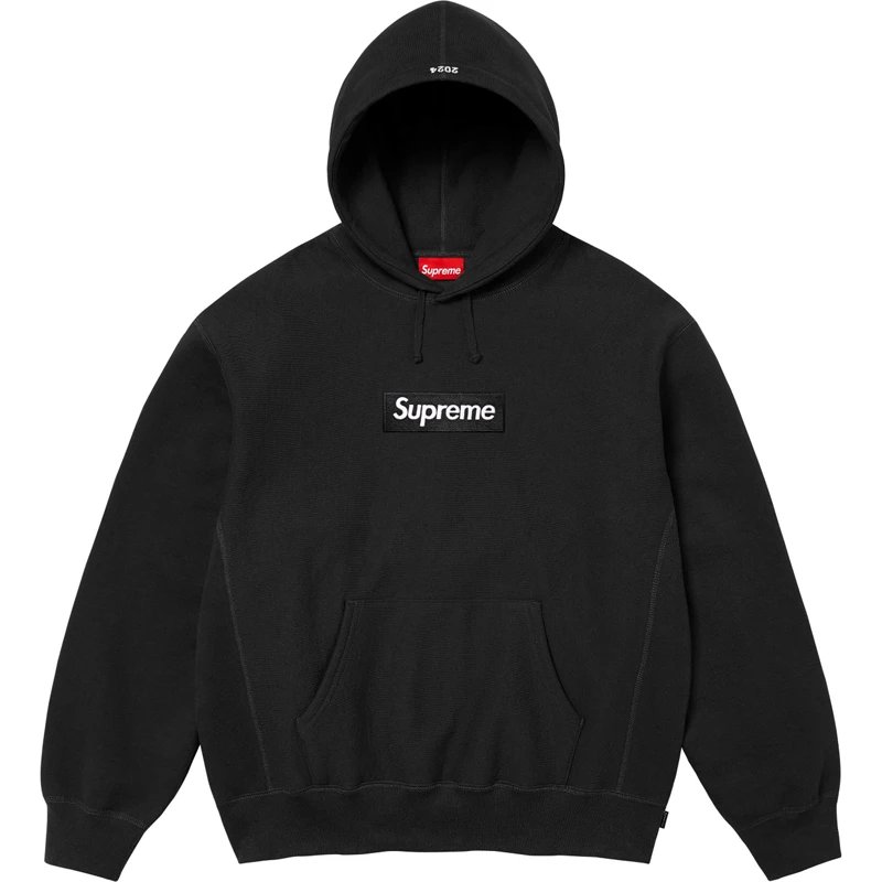 E586 24FW BOX hoodie black