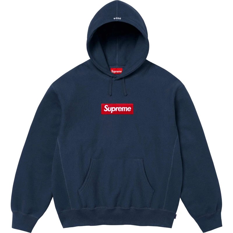 E586 24FW BOX sweatshirt in navy blue
