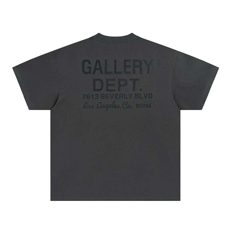 Basic letter printed short sleeved T-shirt - c