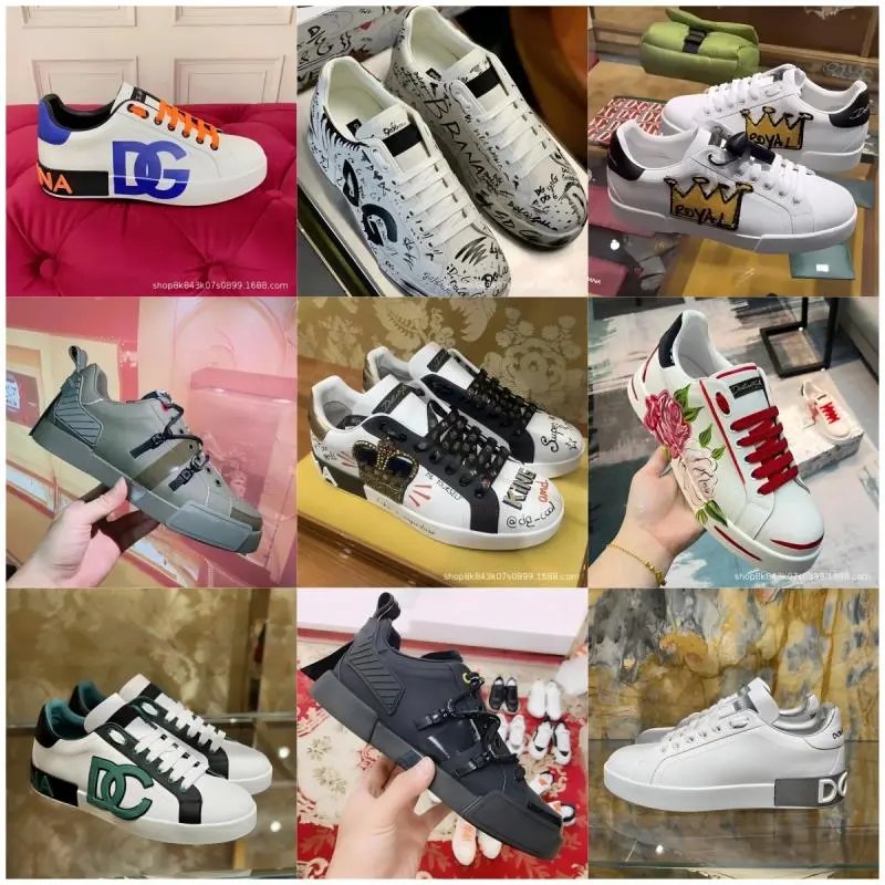 Youth Trendy Graffiti Painted Couple Sneakers
