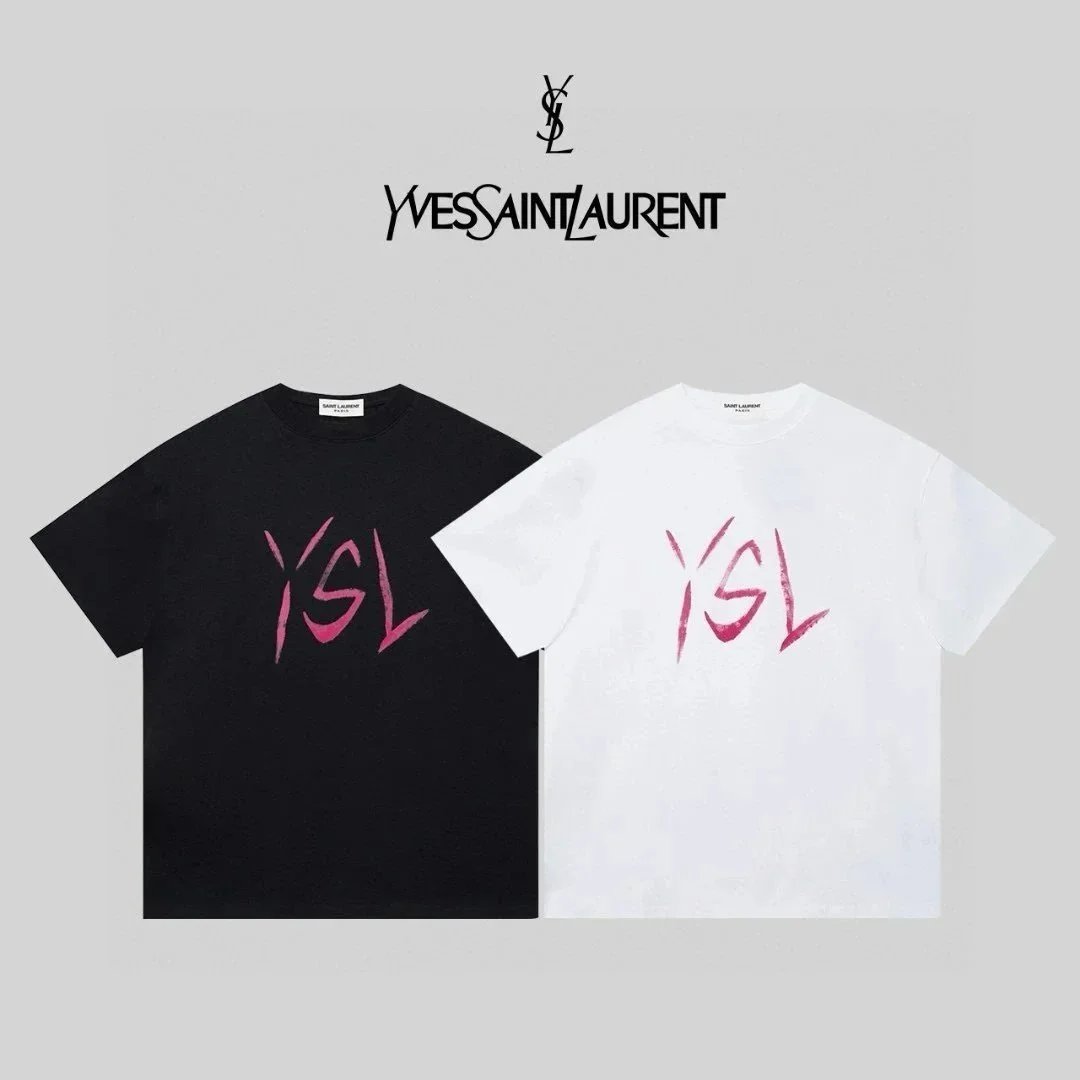 Saint Laurent T-Shirts YSL Logo Print image 2