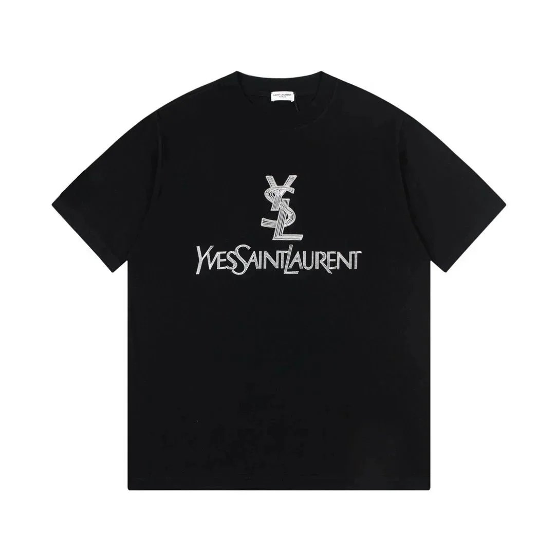 Saint Laurent T-Shirts YSL Logo Print image 8