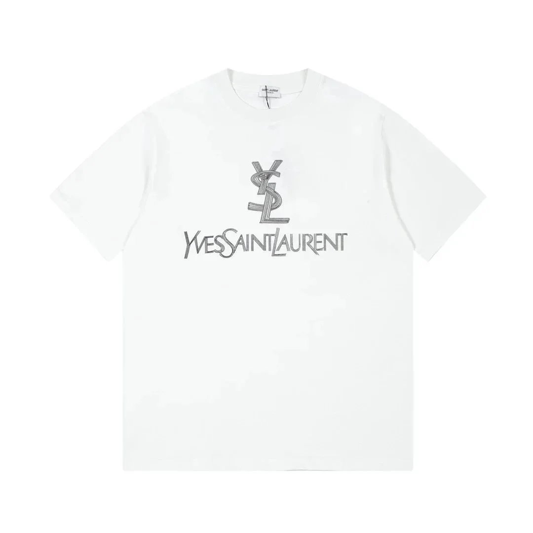 Saint Laurent T-Shirts YSL Logo Print — 14