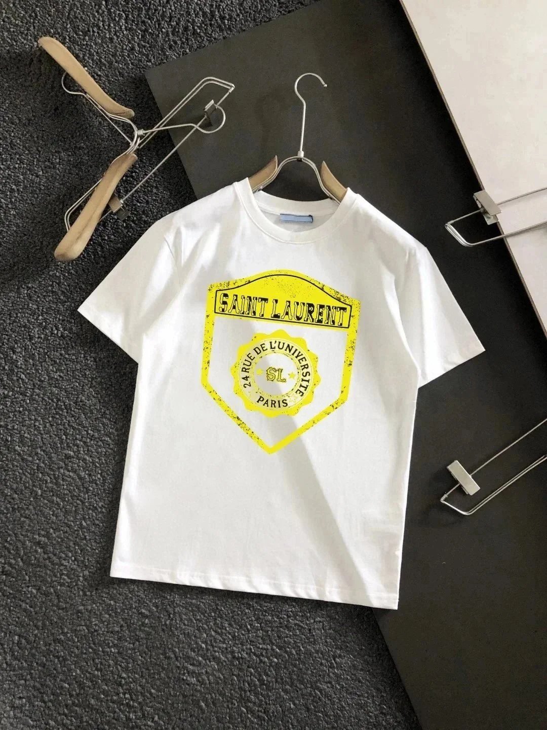 Saint Laurent T-Shirts YSL Logo Print — 23