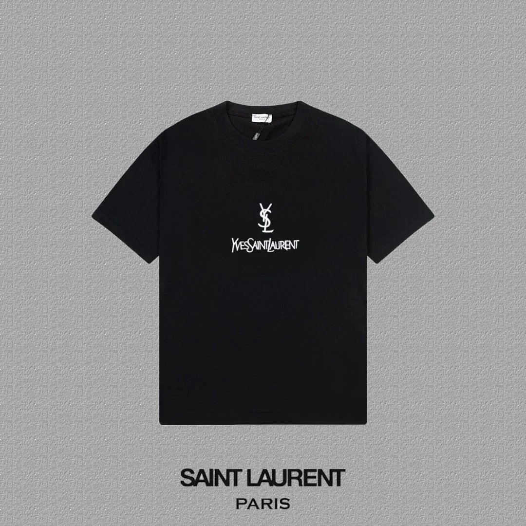 Saint Laurent T-Shirts YSL Logo Print — 02