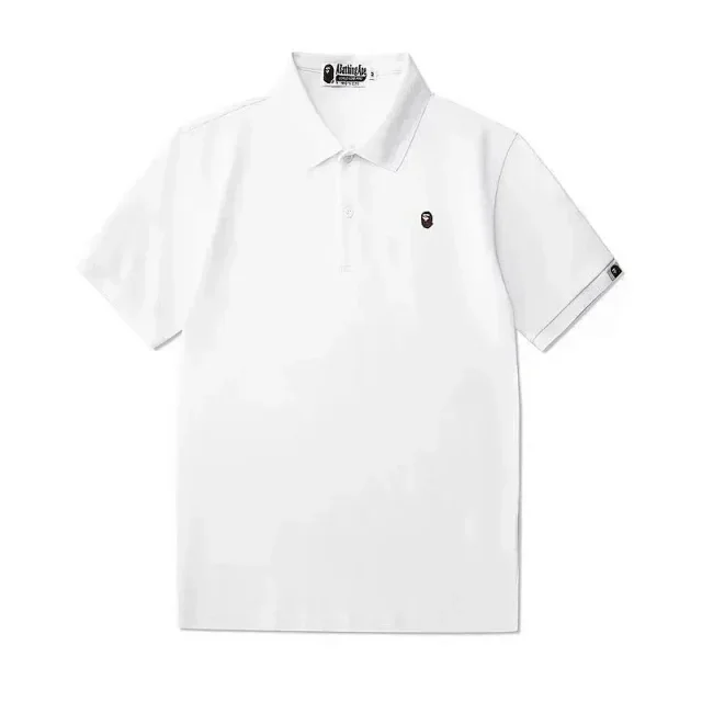 A BATHING APE Shirts Short-Sleeve Polo Shirt with Shark Logo product detail image 4