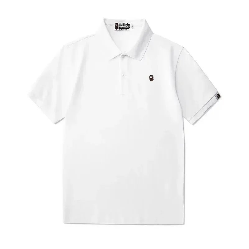 A BATHING APE Shirts Short-Sleeve Polo Shirt with Shark Logo — 3