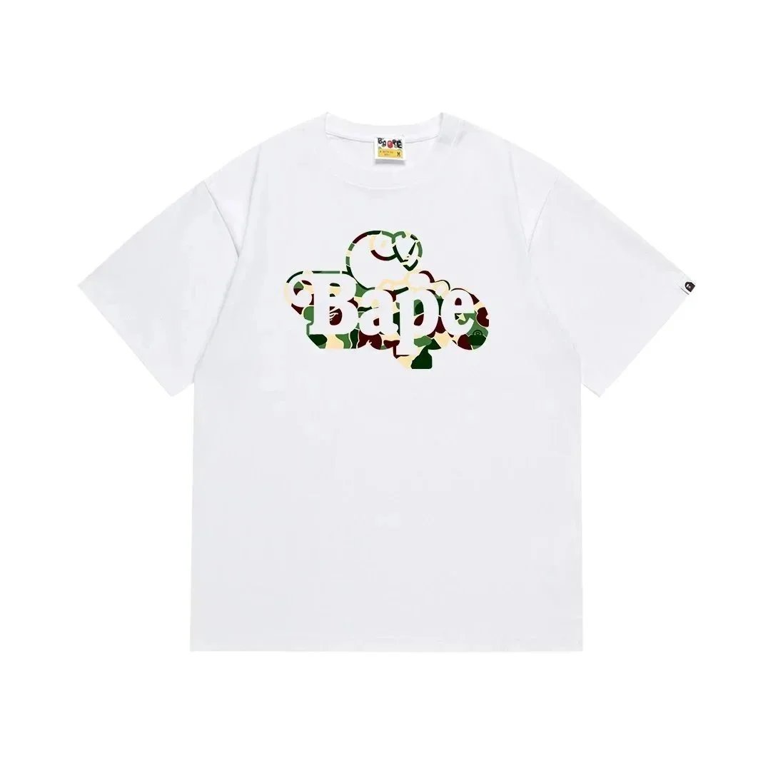 A BATHING APE Shirts Short-Sleeve Polo Shirt with Shark Logo — 32