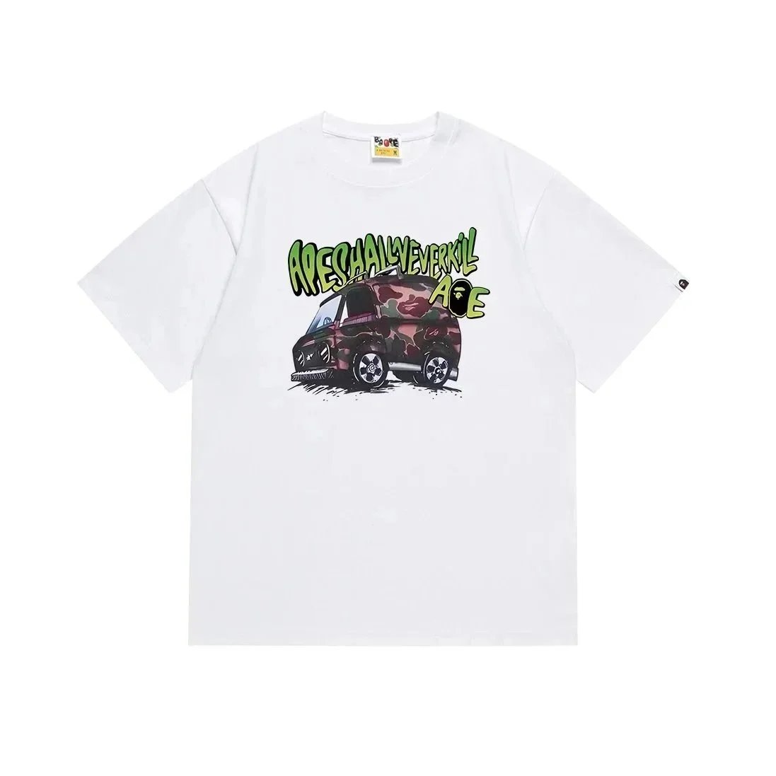 A BATHING APE Shirts Short-Sleeve Polo Shirt with Shark Logo — 37