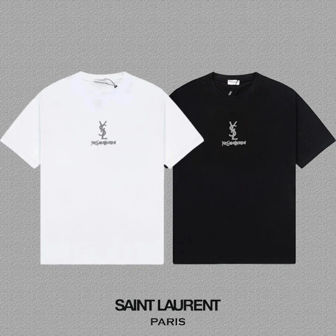 Saint Laurent T-Shirts YSL Logo Print image 5