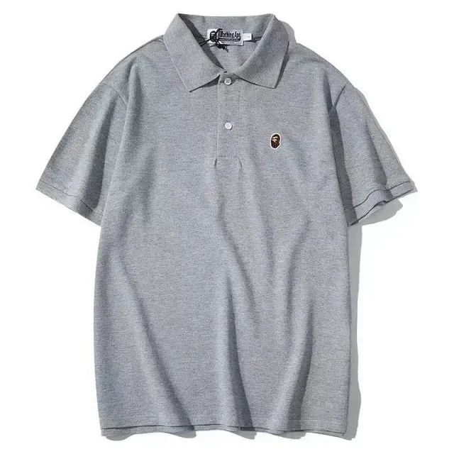 A BATHING APE Shirts Short-Sleeve Polo Shirt with Shark Logo product detail image 8