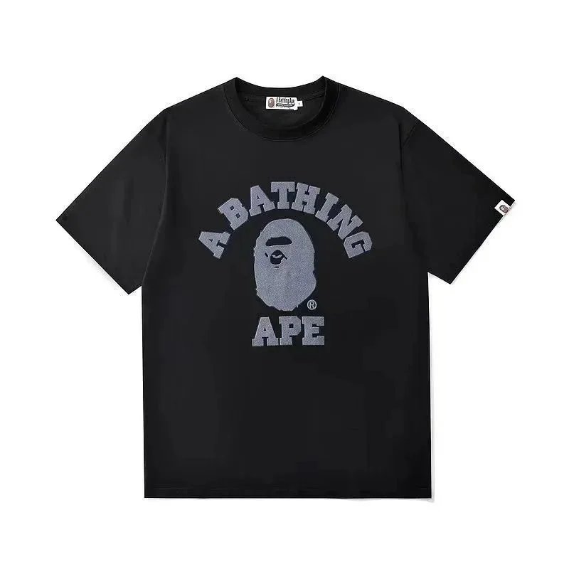 A BATHING APE Shirts Short-Sleeve Polo Shirt with Shark Logo — 15