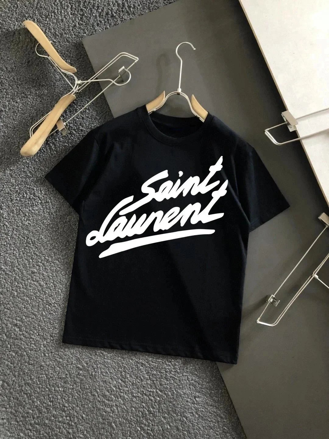 Saint Laurent T-Shirts YSL Logo Print image 9