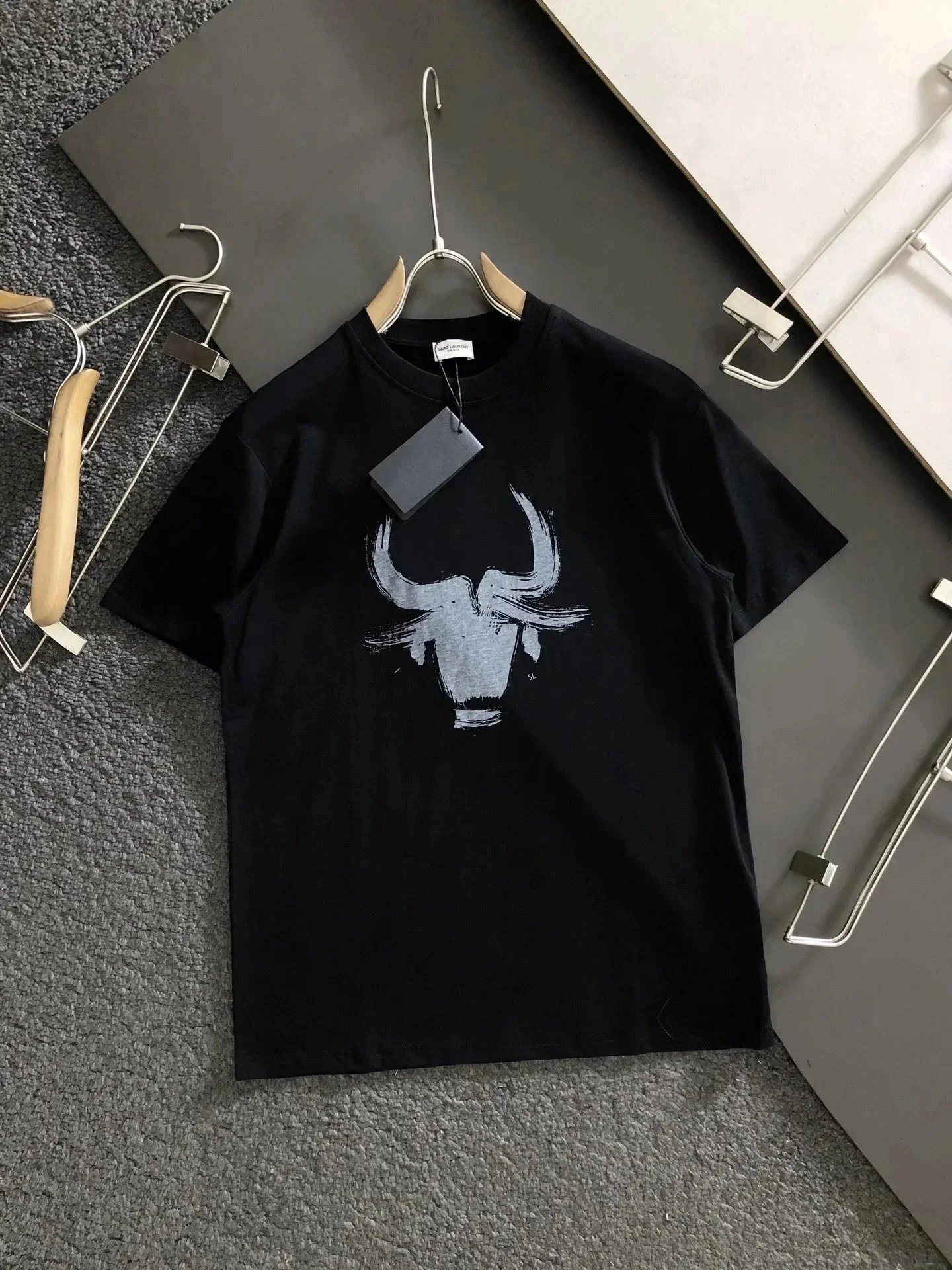 Saint Laurent T-Shirts YSL Logo Print image 13