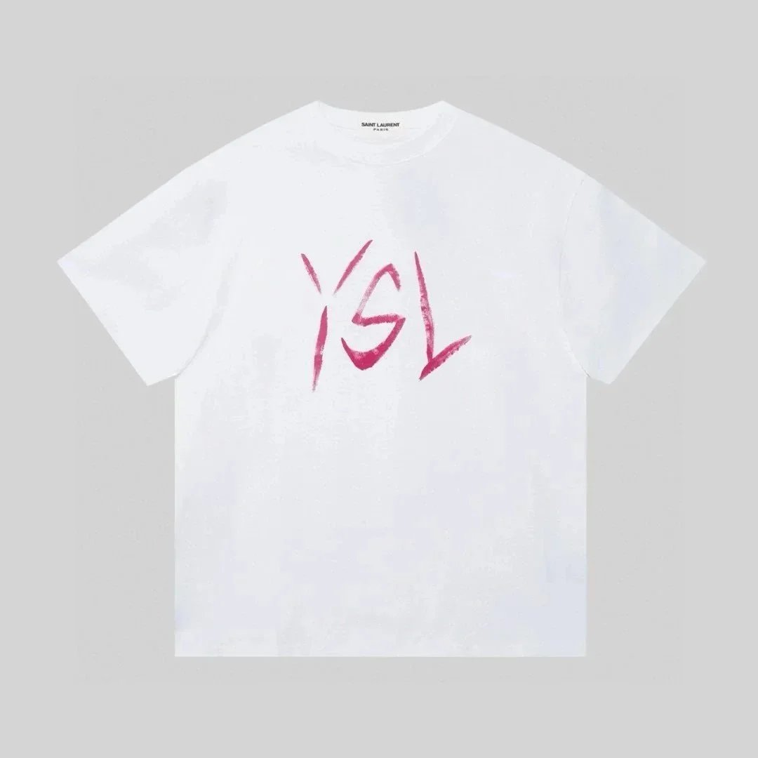 Saint Laurent T-Shirts YSL Logo Print — 10