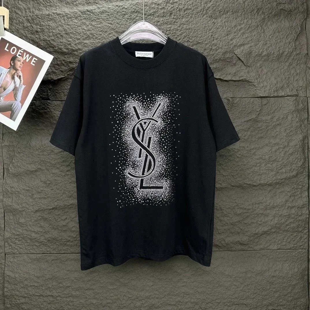 Saint Laurent T-Shirts YSL Logo Print — 30