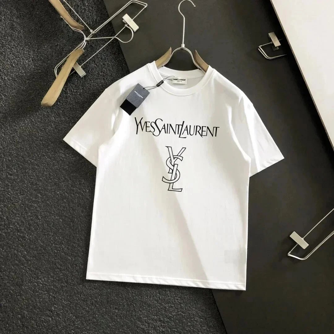 Saint Laurent T-Shirts YSL Logo Print — 26