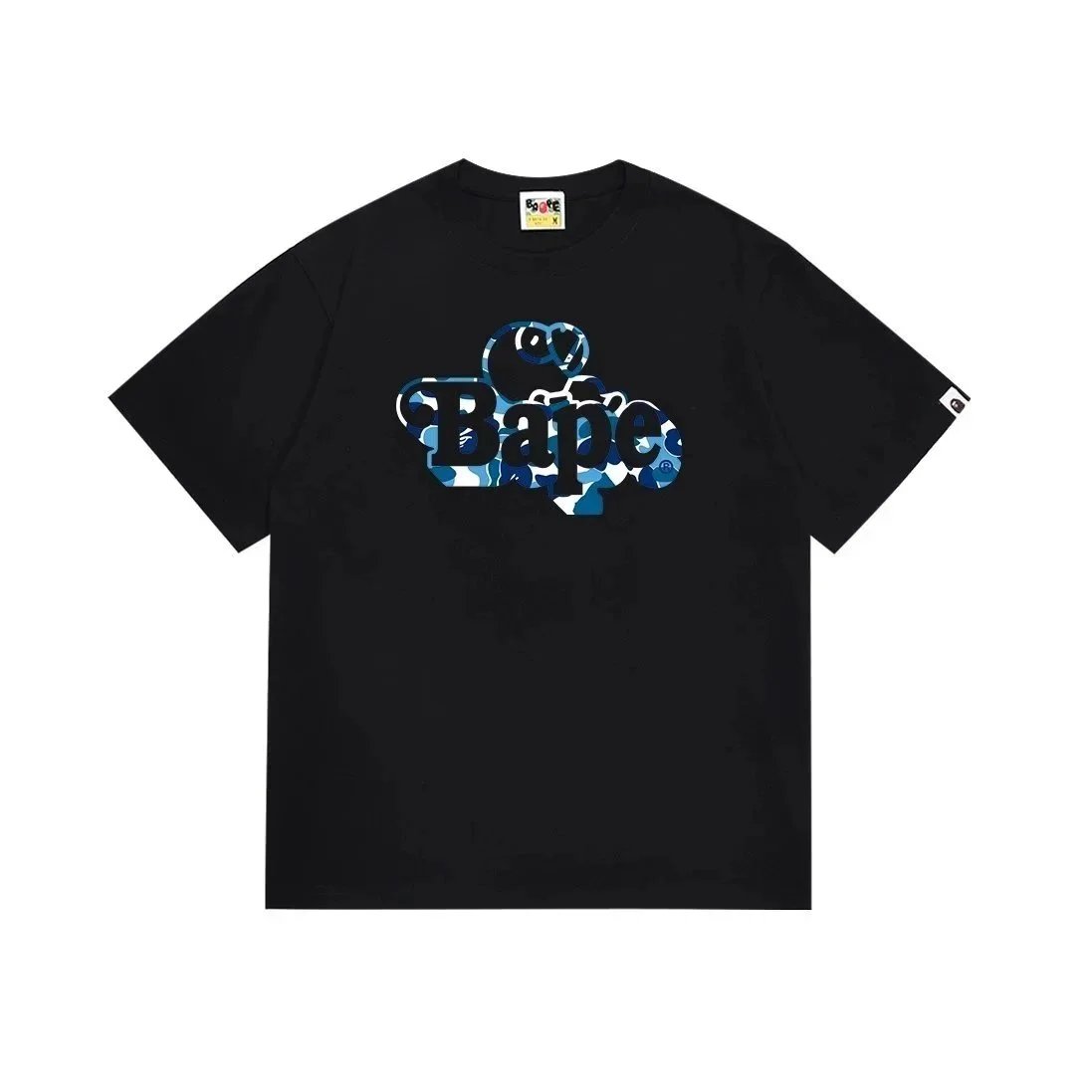 A BATHING APE Shirts Short-Sleeve Polo Shirt with Shark Logo — 34