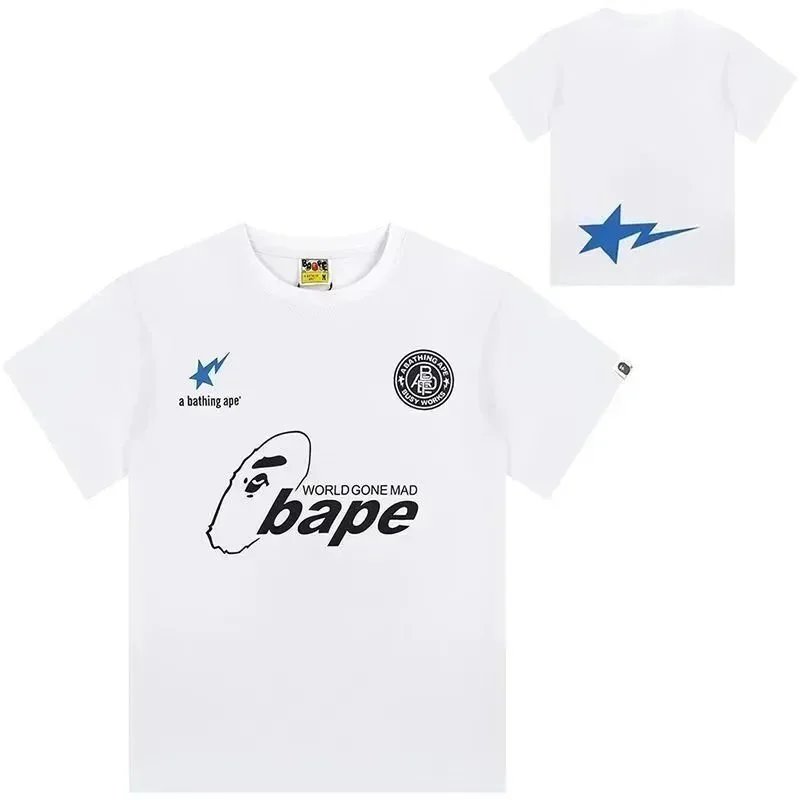 A BATHING APE Shirts Short-Sleeve Polo Shirt with Shark Logo — 29