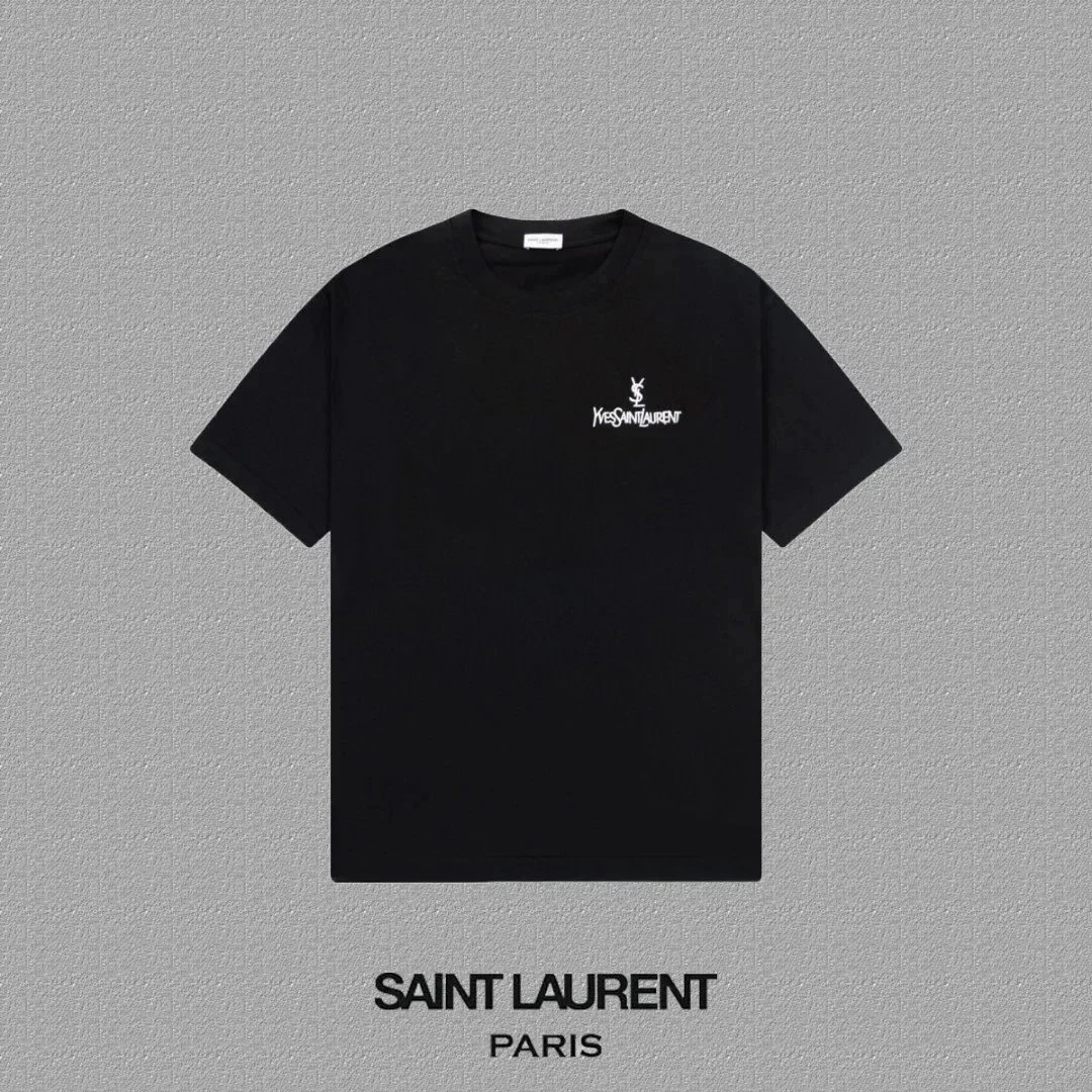 Saint Laurent T-Shirts YSL Logo Print — 04