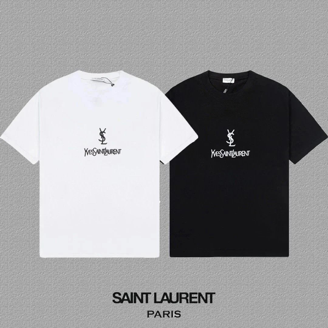 Saint Laurent T-Shirts YSL Logo Print image 4