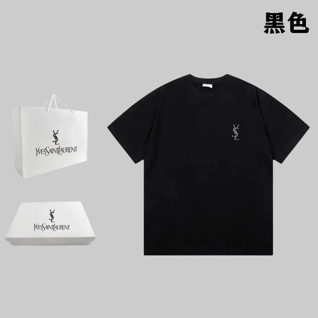 Saint Laurent T-Shirts YSL Logo Print — 07