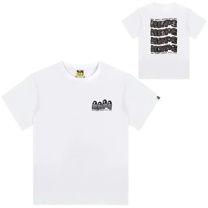 A BATHING APE Shirts Short-Sleeve Polo Shirt with Shark Logo — 22