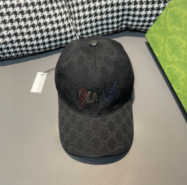 Gucci Hats Embroidered baseball cap — 18