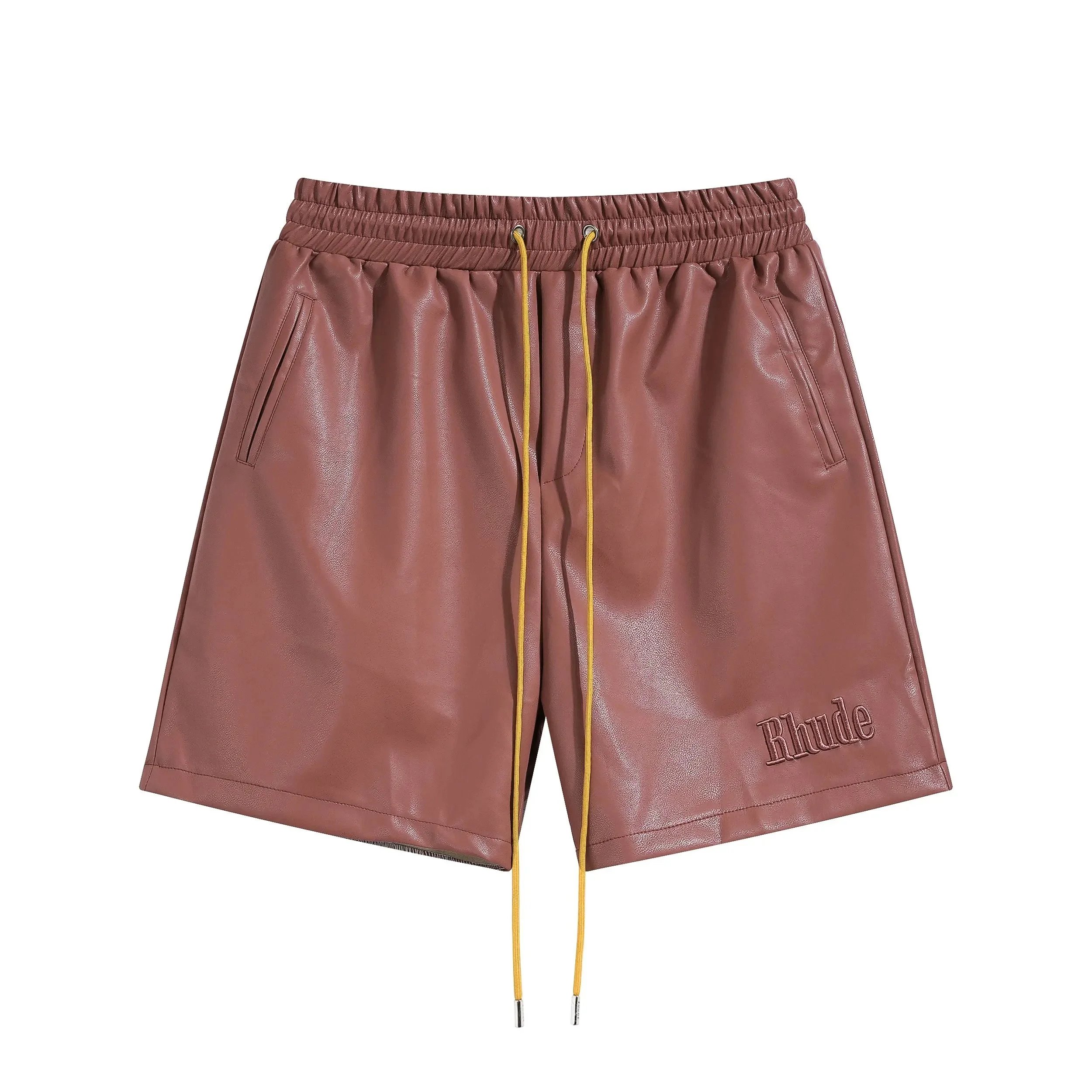 Rhude x Automobili Lamborghini Embroidered Logo Shorts Green - 31